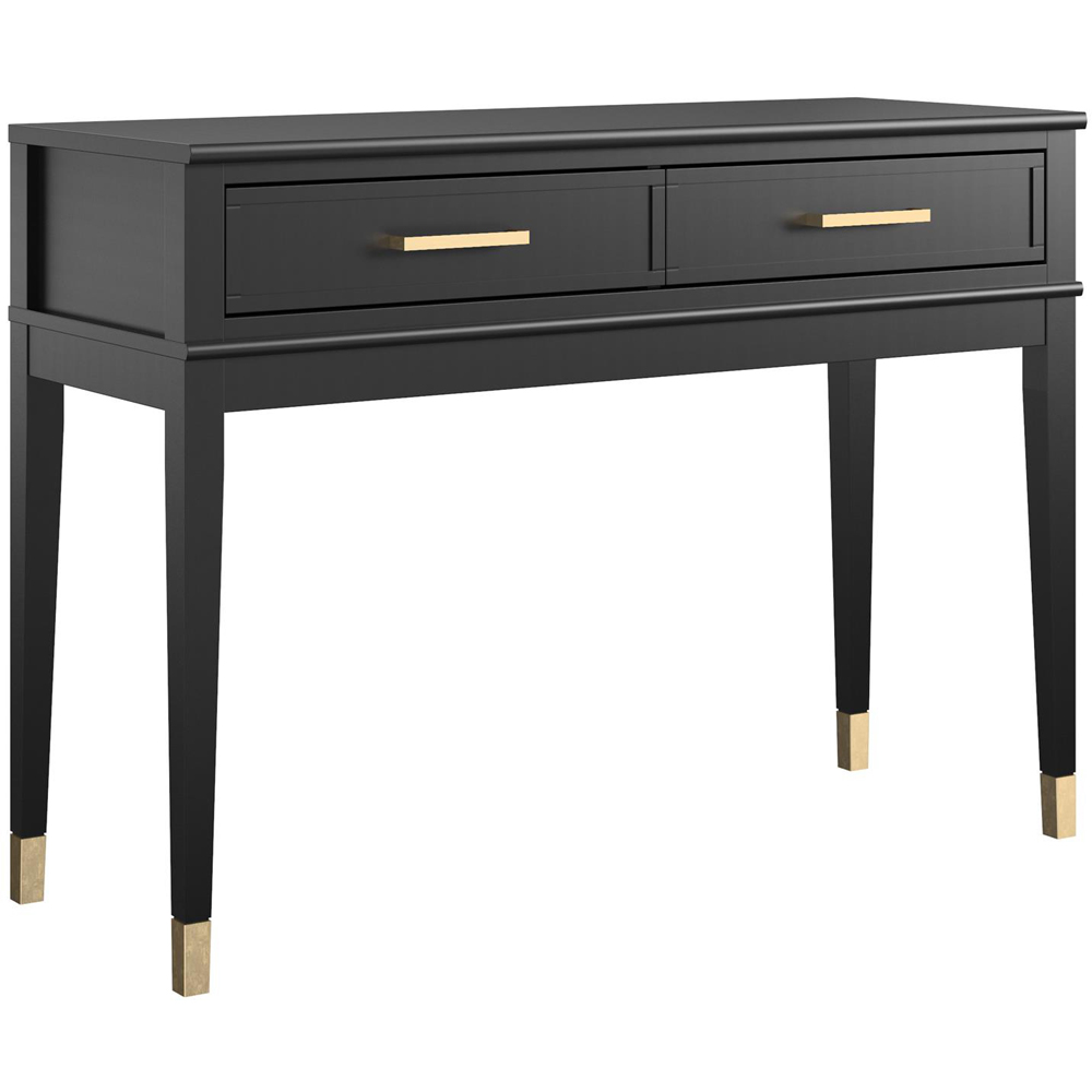 Dorel Home Westerleigh 2 Drawer Black Console Table Image 2