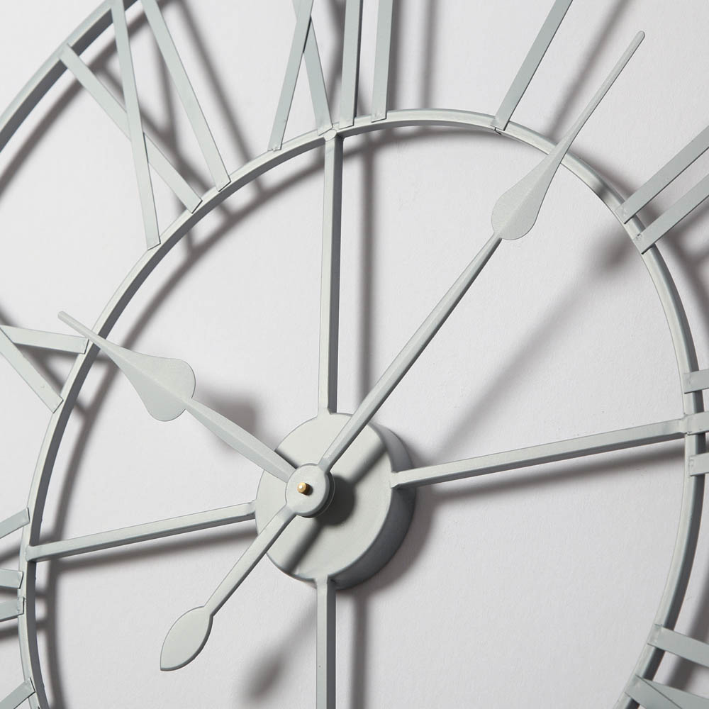 Home Garden Direct Eos Grey Wall Clock 100cm Image 5