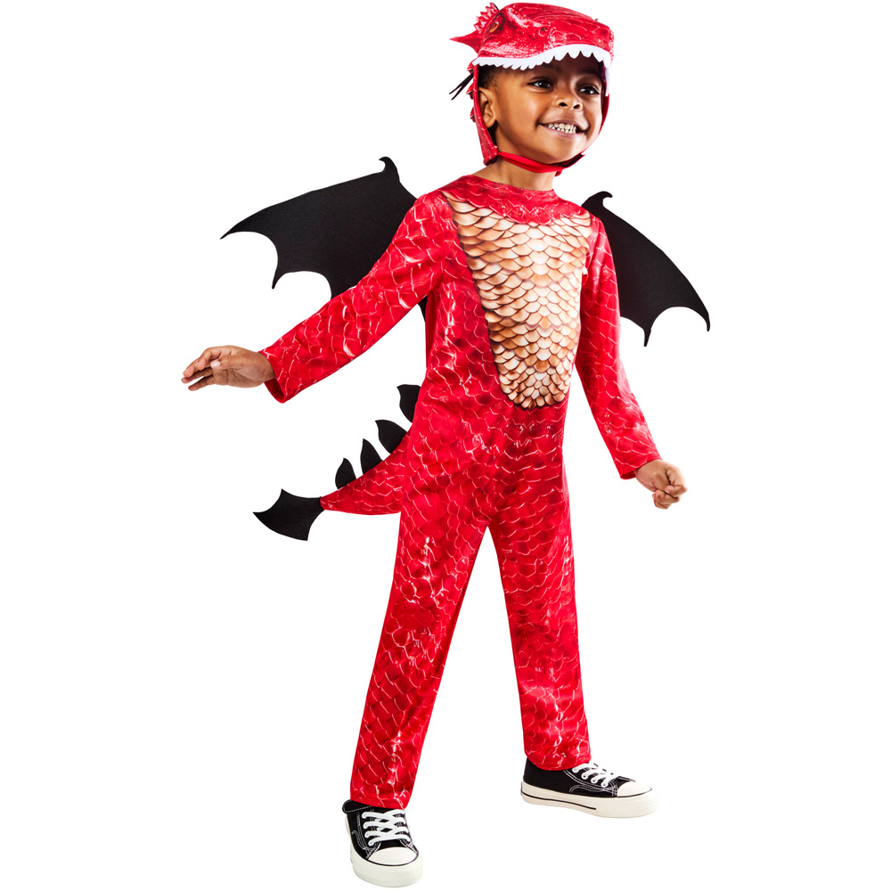 Rubies Red Dragon Costume Age 3 to 4 Years Image 1