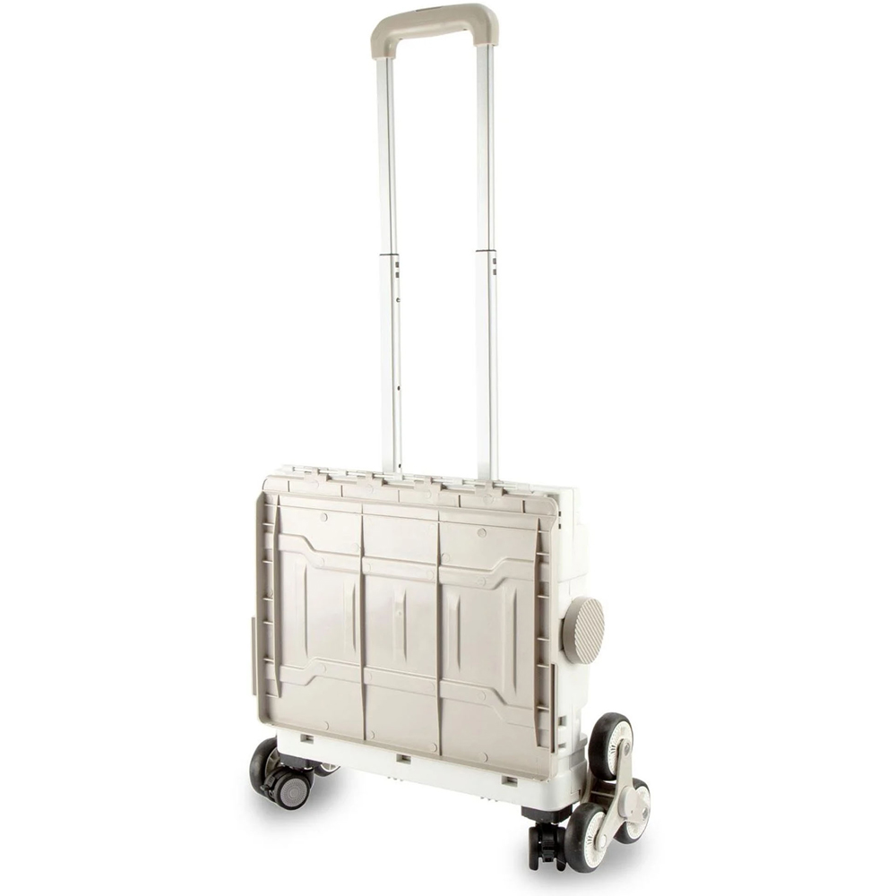 Sewing Online YN8812-GREY Grey Plastic Foldable Craft and Sewing Trolley 47 x 52 x 41cm Image 3