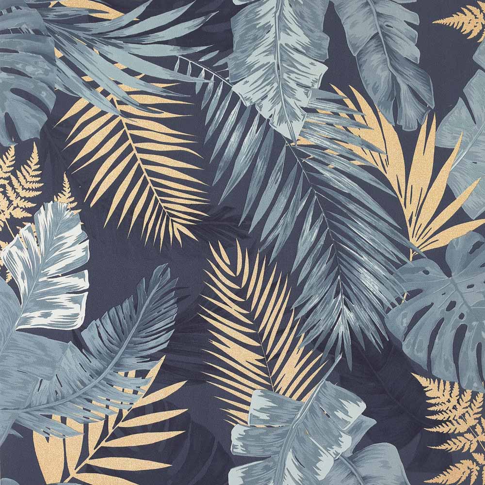 Arthouse Soft Tropical Navy Wallpaper Image 1