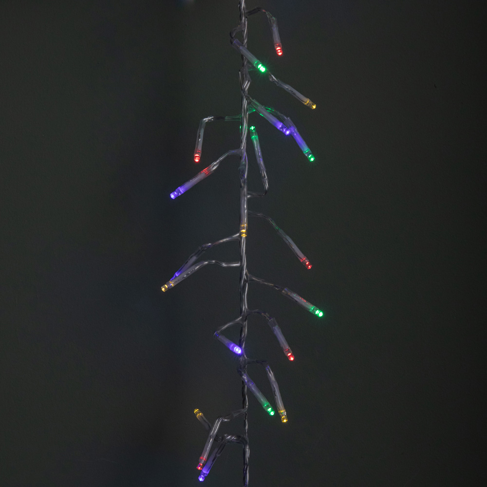 Samuel Alexander 720 Multi Coloured LED Clear Cable Christmas Cluster Light 9.3m Image 8