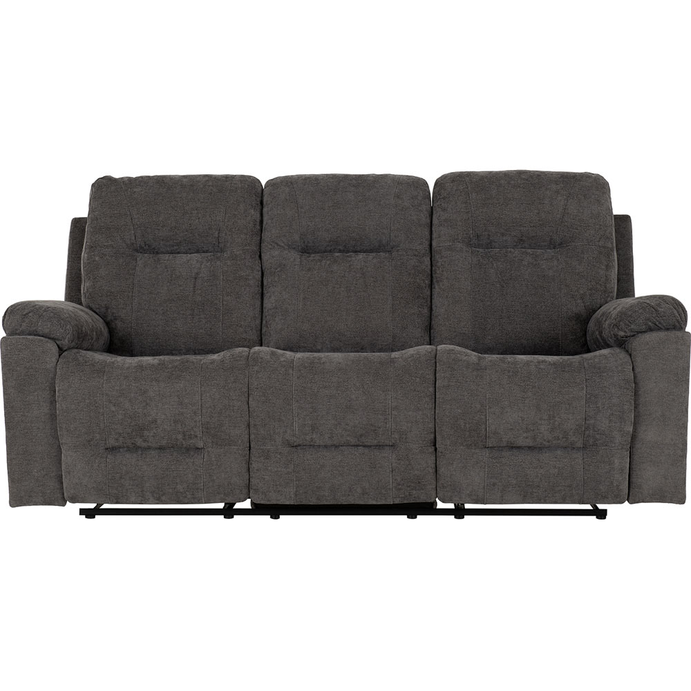 Seconique Guildford 3 Seater Grey Fabric Recliner Sofa Image 3