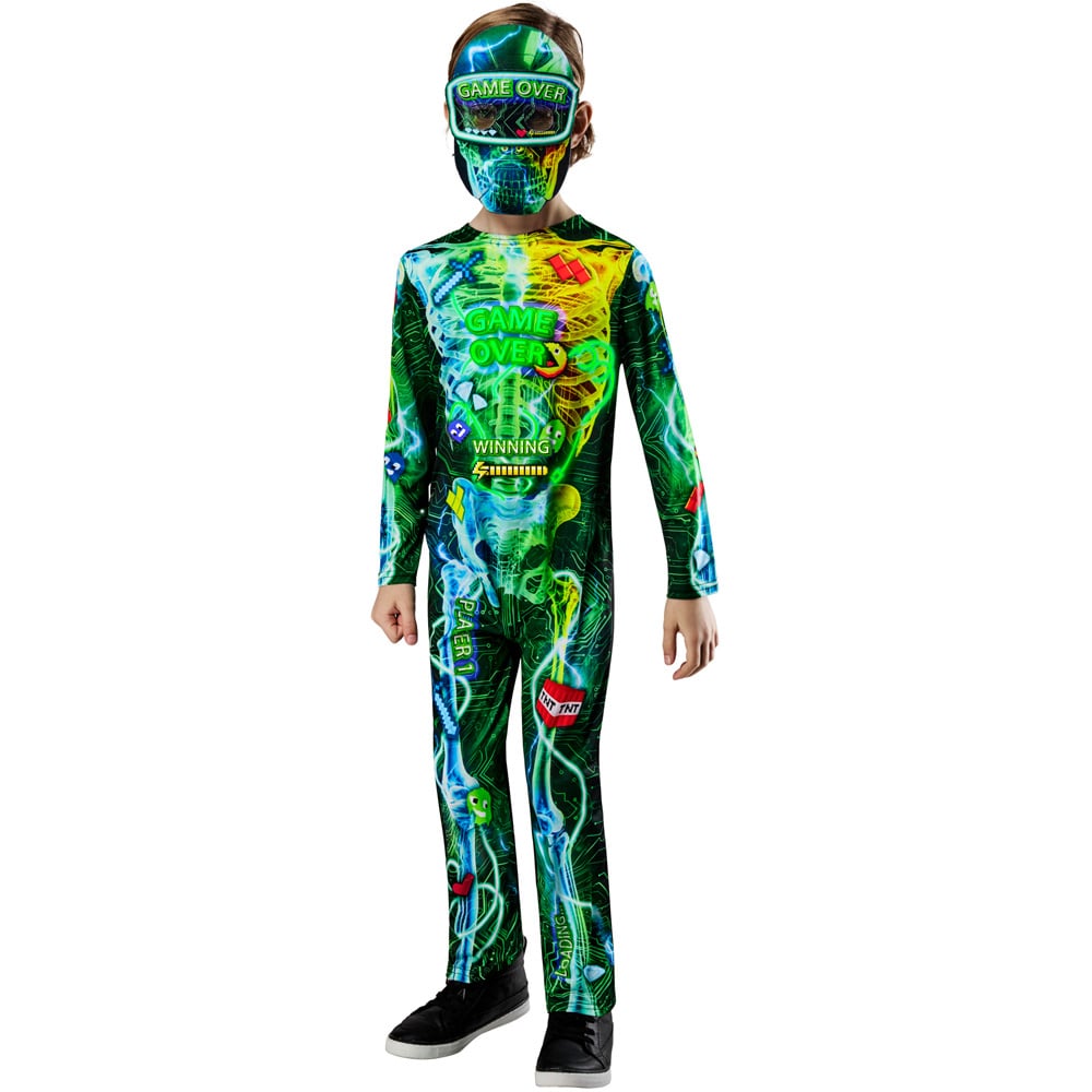 Rubies Gamer Skeleton Kids Halloween Costume 9 to 10 Years Image 5