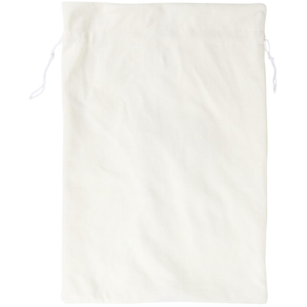 Luxury Velvet Bow Present SackWhite and Red Image 4