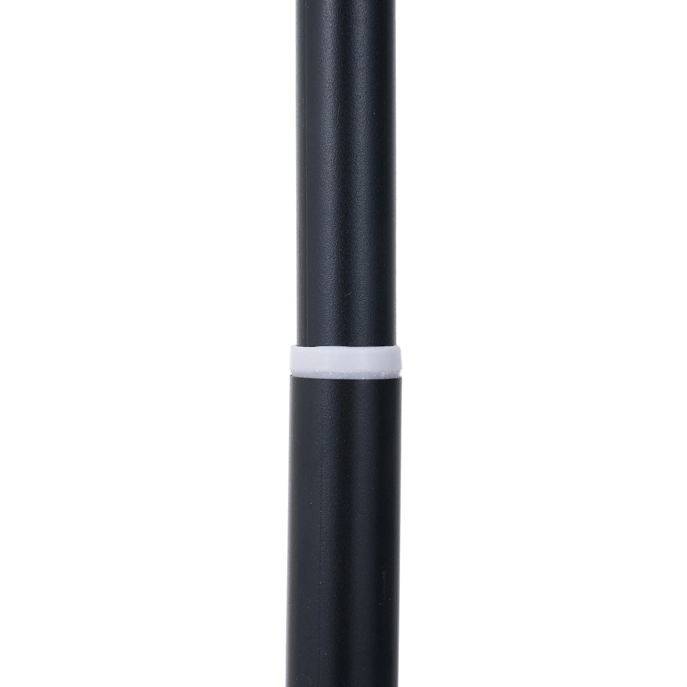 Living and Home Black Adjustable Floor-to-Ceiling Coat Stand with 6 Hooks Image 6