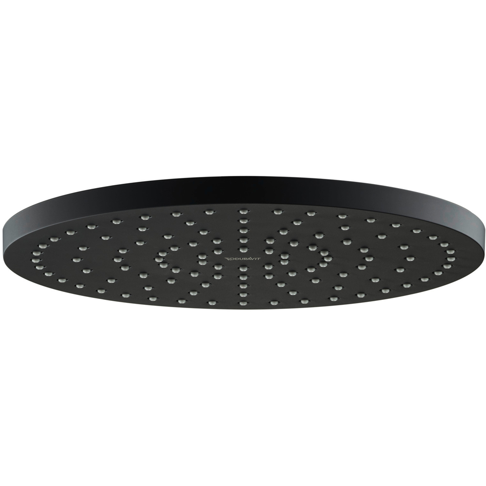 Duravit MinusFlow Matt Black Head Shower 250mm Image 3
