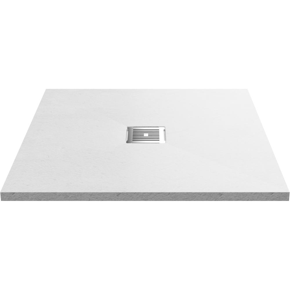 nuie Slate White Square Shower Tray 900 x 900mm Image 1