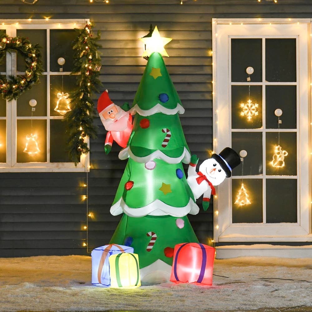 Everglow LED Inflatable Christmas Tree Decoration 6.8ft Image 1