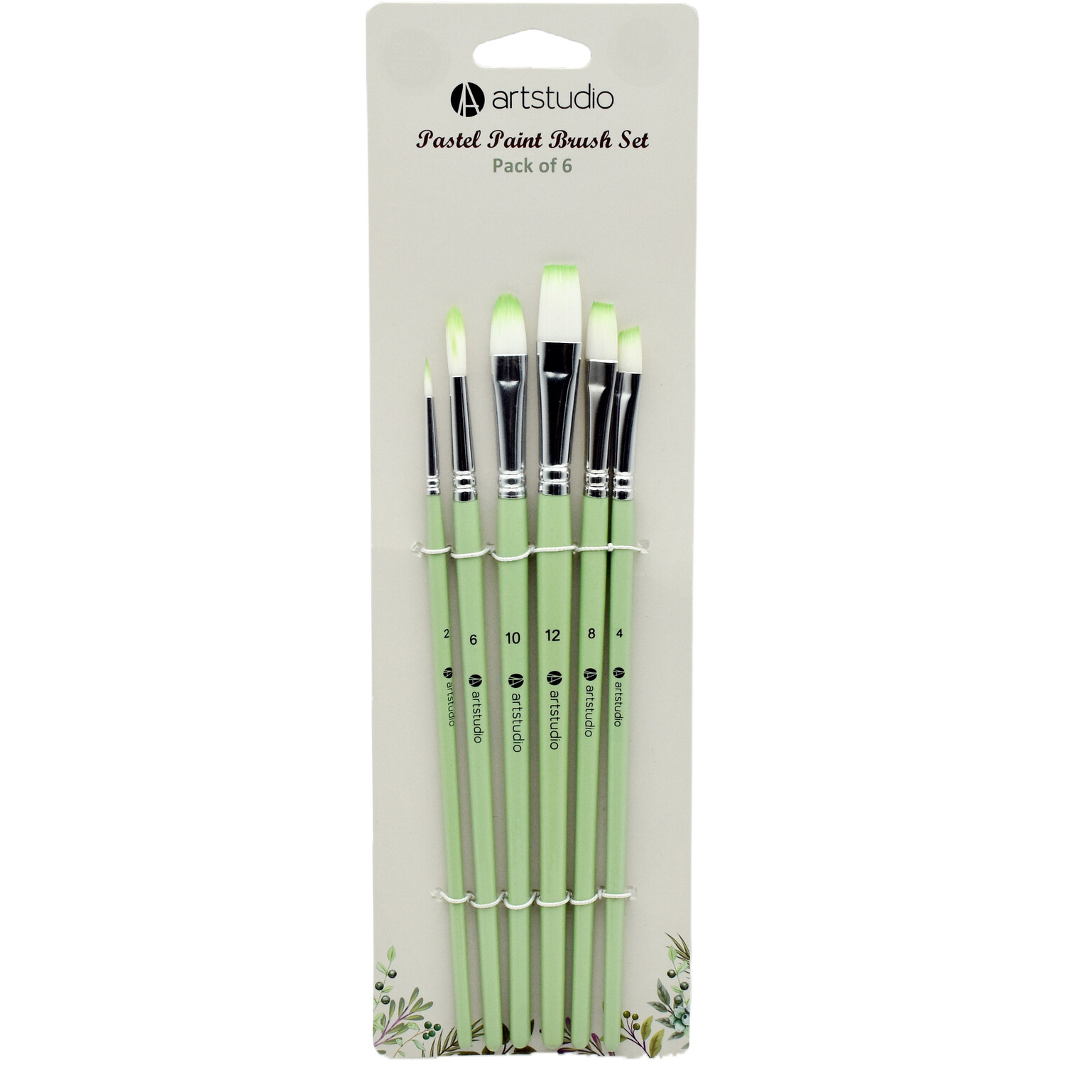 Set of 6 Pastel Paintbrushes Image 4