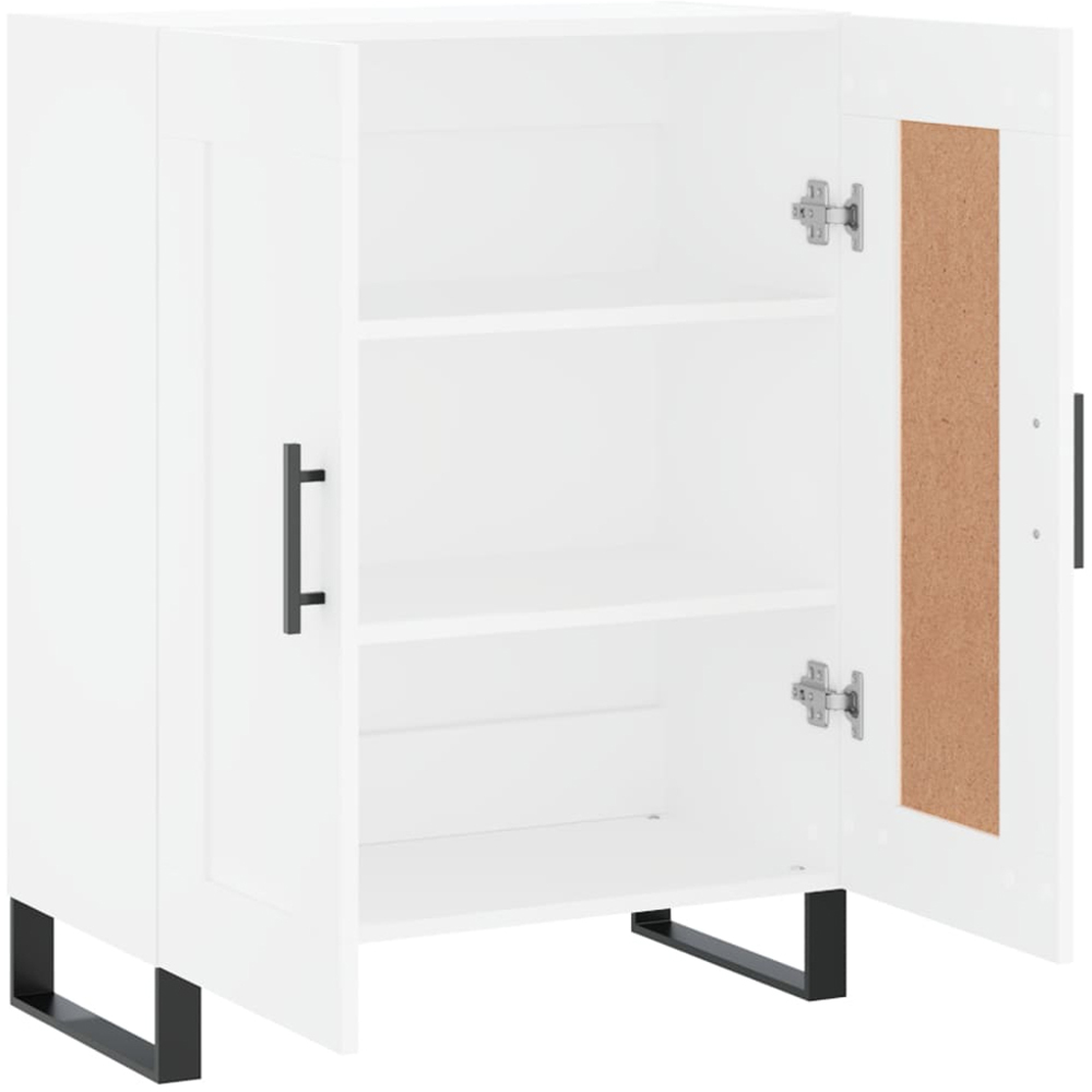 vidaXL 2 Door White Sideboard Image 6