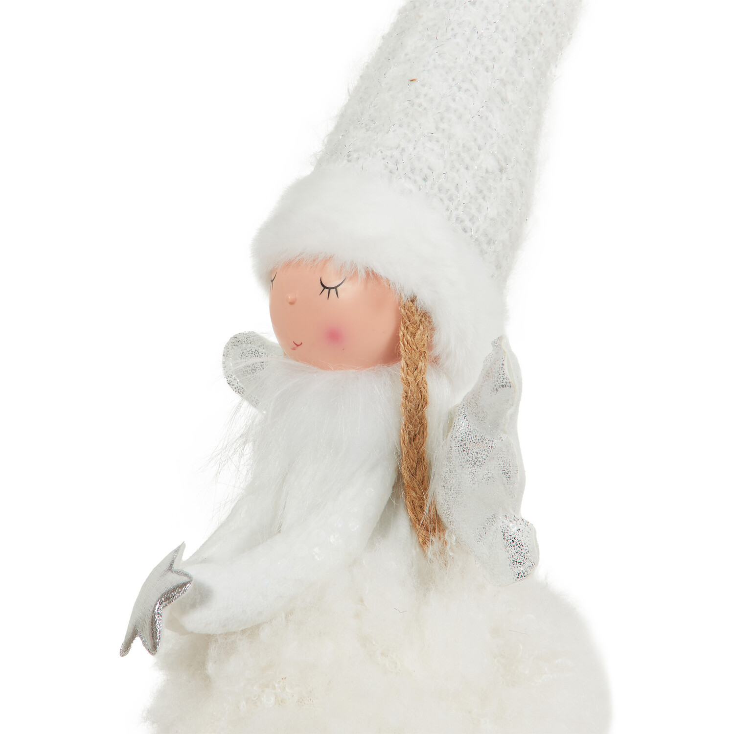 White and Silver Standing Fairy - White Image 4