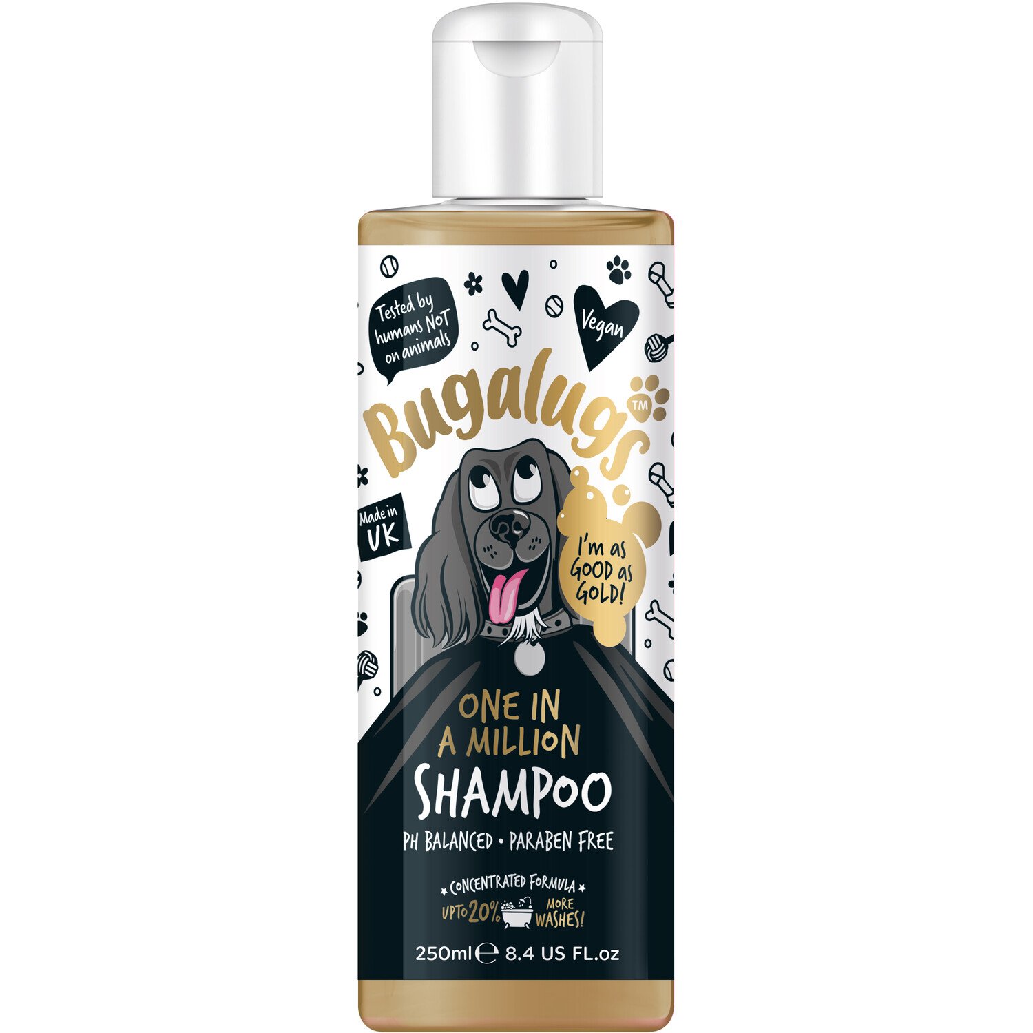 Bugalugs One in a Million Dog Shampoo 250ml - Brown Image 3