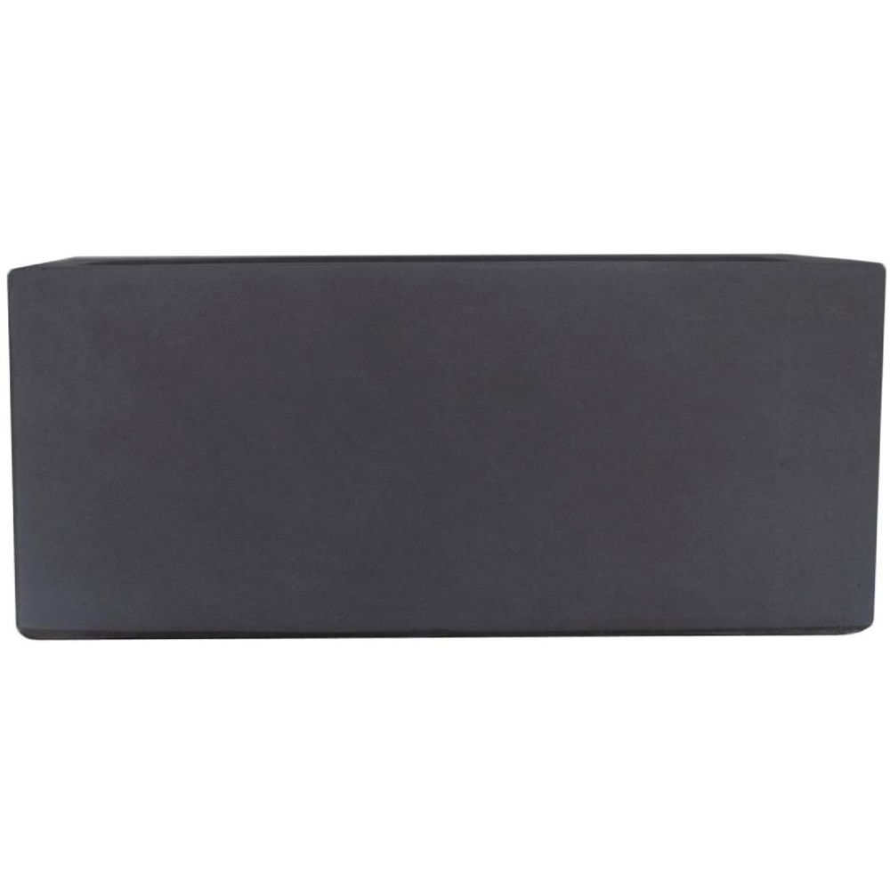 wilko Window Flower Box Dark Grey Light Concrete Outdoor Planter 40cm Image 1