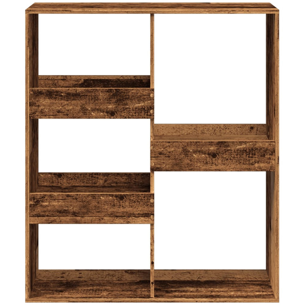 vidaXL 5 Shelf Old Wood Small Bookcase Image 4