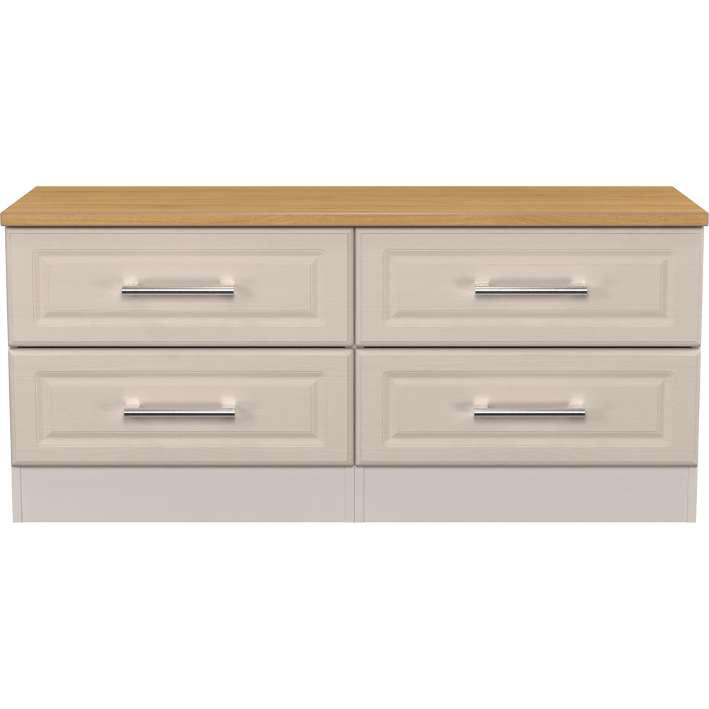 Crowndale Kent 4 Drawer Kashmir Ash and Modern Oak Bed Box Ready Assembled Image 2