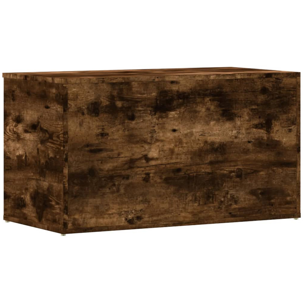 vidaXL Smoked Oak Wooden Storage Chest Image 6