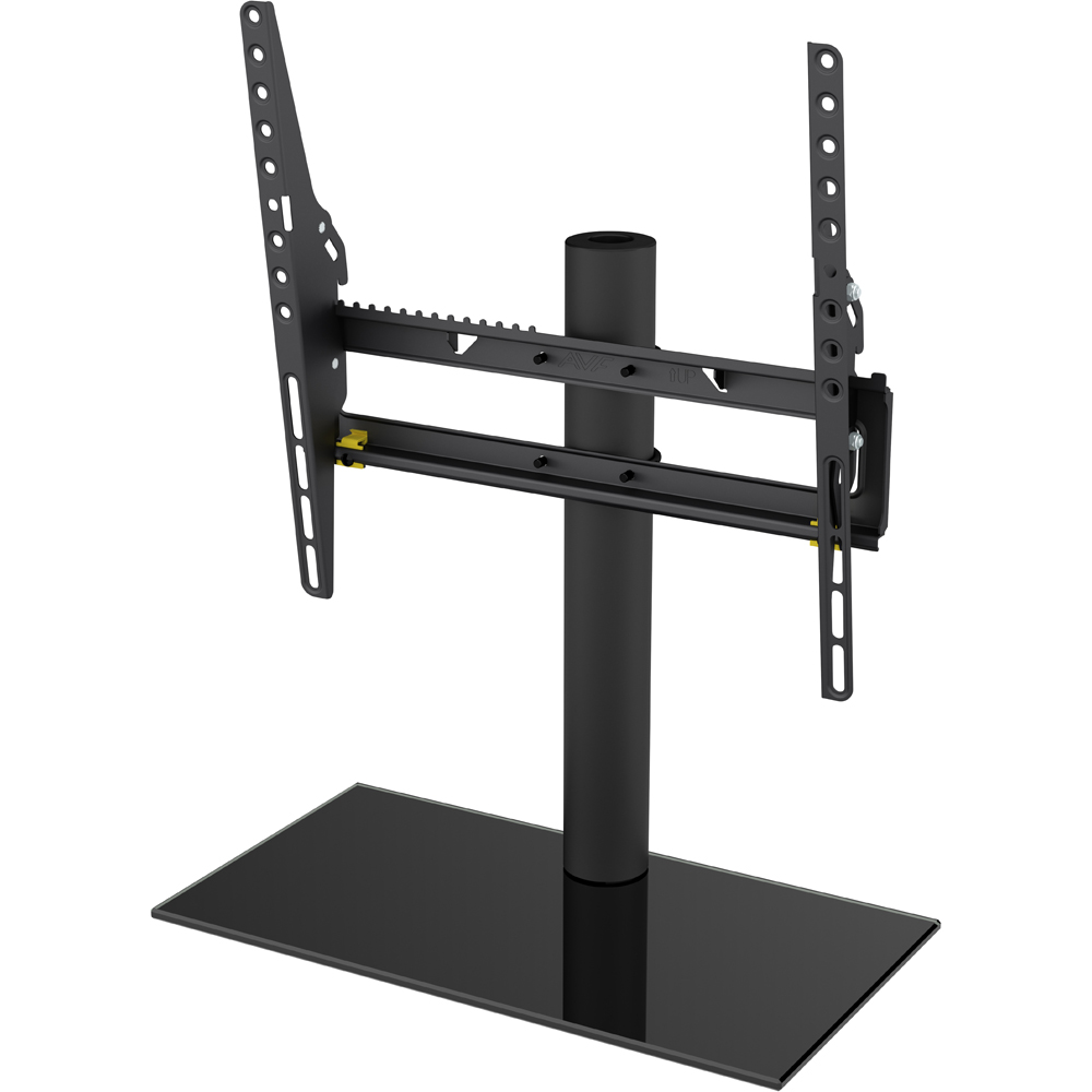 AVF Universal Black Tilt and Swivel Table Top TV Stand Image 1