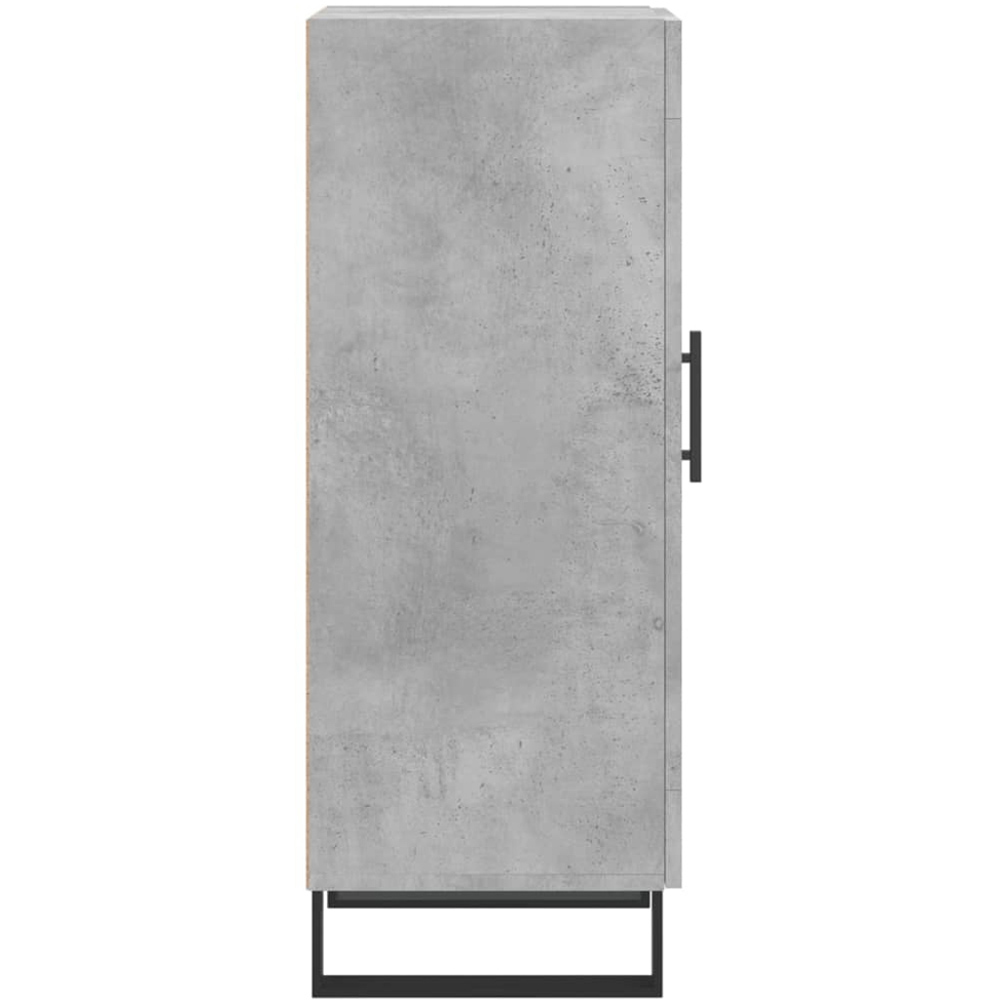 vidaXL Single Door Concrete Grey Wooden Sideboard Image 7