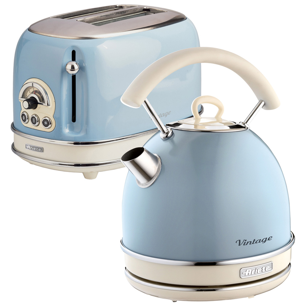 Ariete ARPK12 Blue Dome Kettle with 2 Slice Toaster Image 1