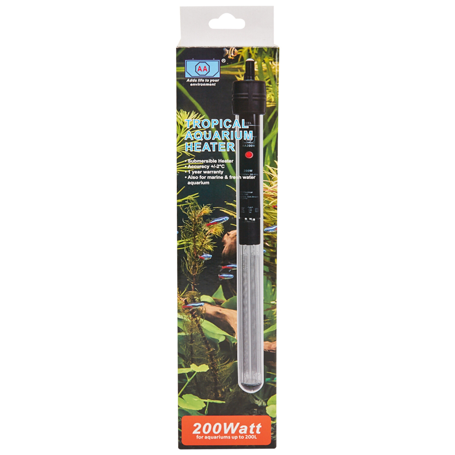 Aquarium Heater - Multicolour / 200W Image 1