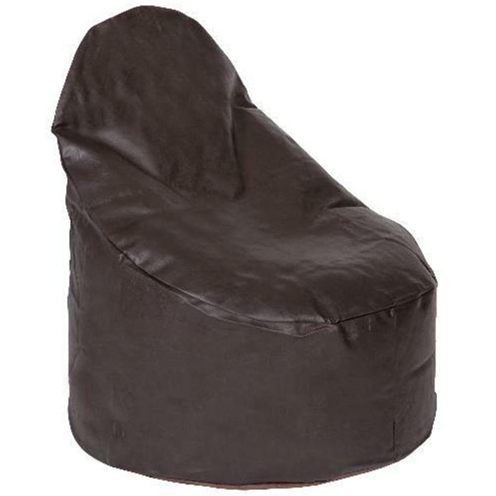 Kaikoo Chocolate Brushed Faux Suede Bean Bag Chair Image 2