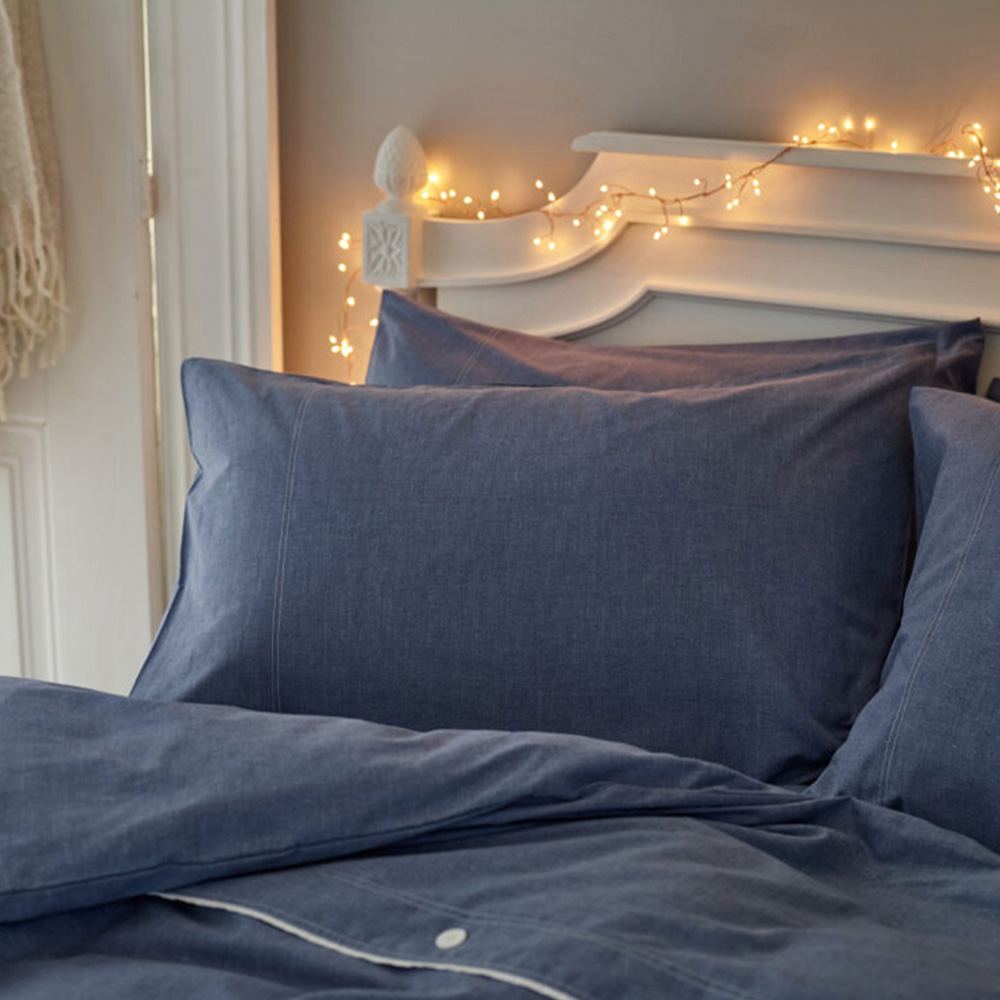 Deyongs Southwick Single Blue Reversible Duvet Set Image 2