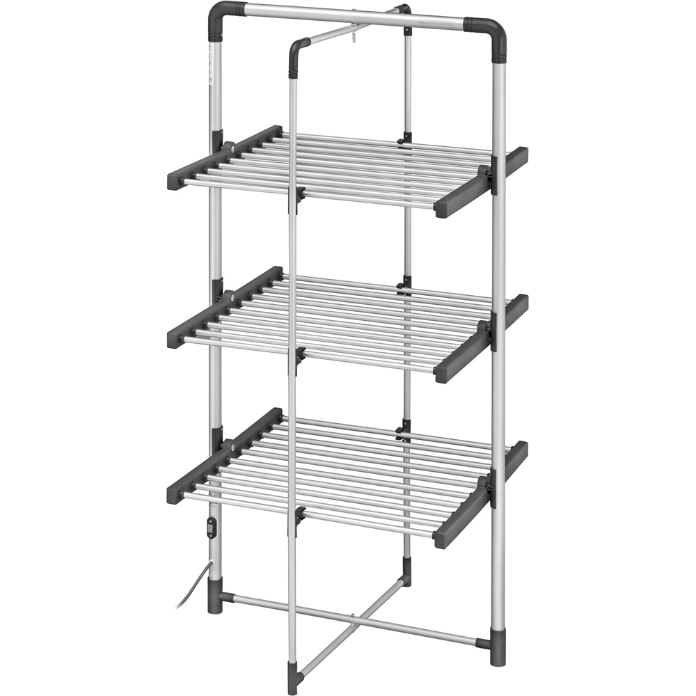 Black + Decker Cool Grey 3 Tier Heated Airer 21m Image 1