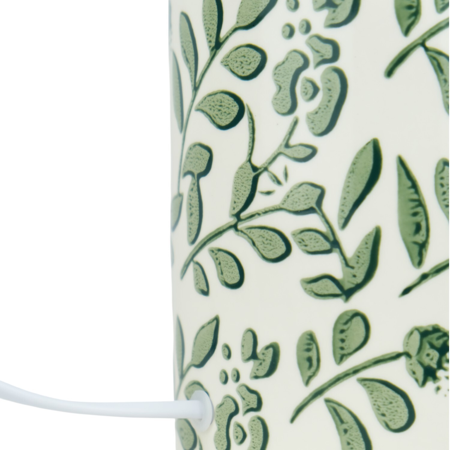 Botanical Ceramic Table Lamp Green Image 4