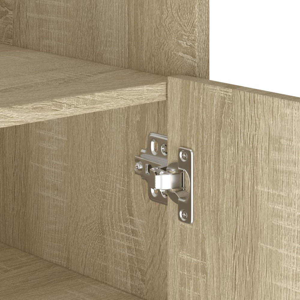 vidaXL Single Door Sonoma Oak Sideboard Image 9