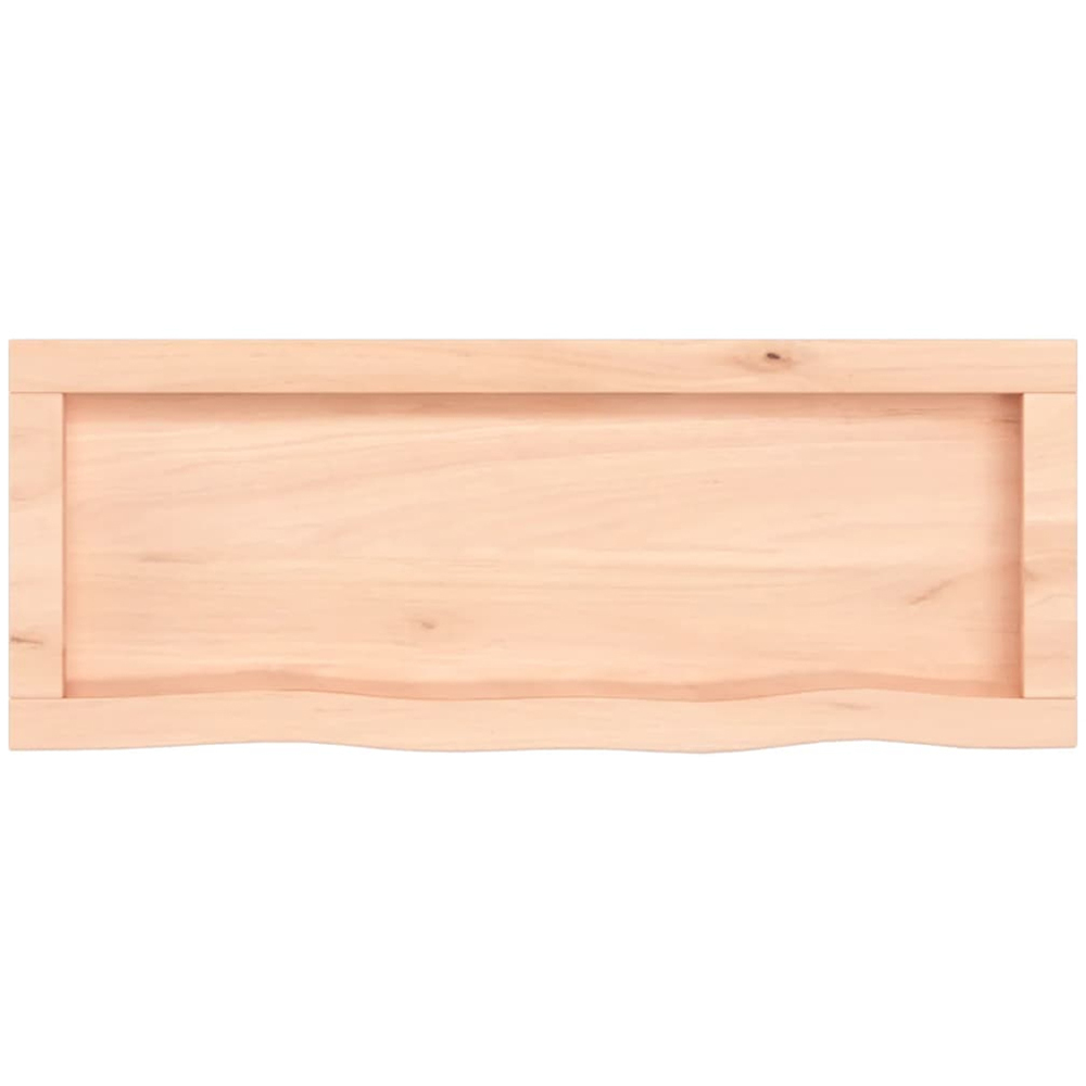vidaXL 30 x 80cm Natural Oak Wood Wall Shelf Image 4