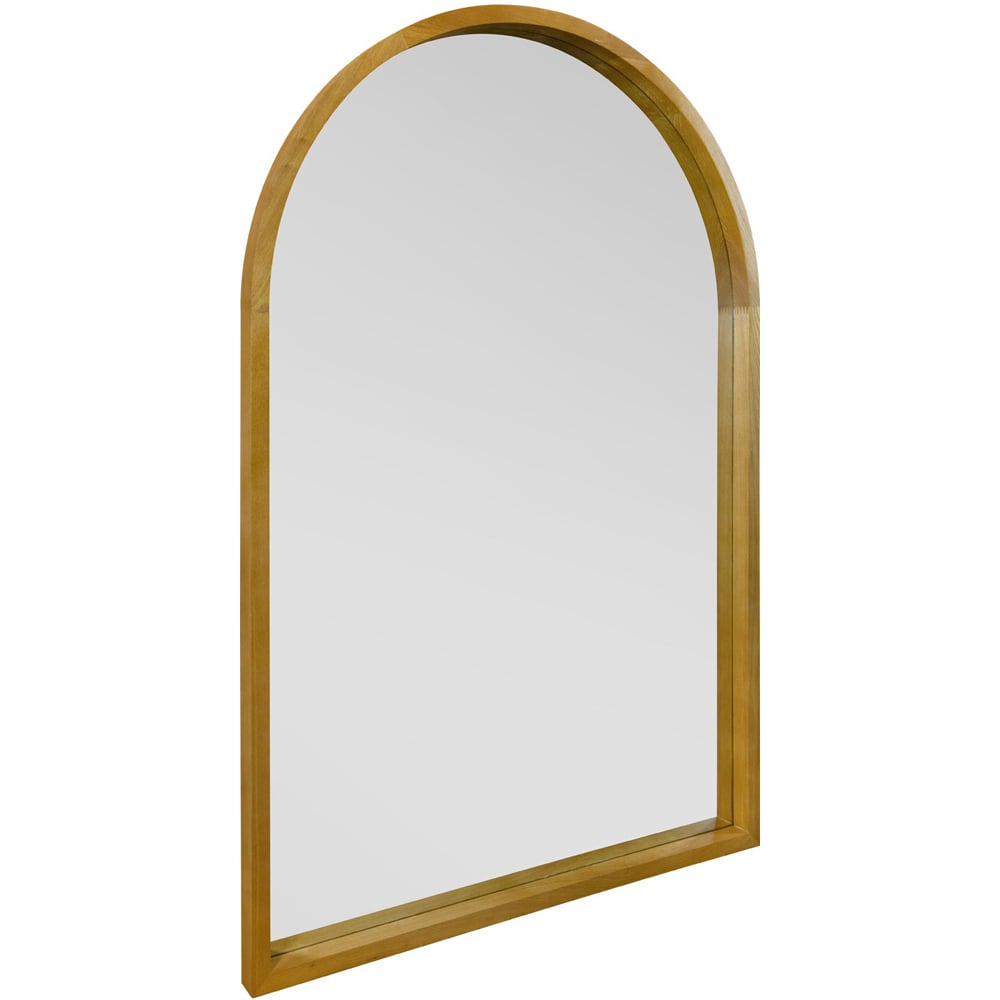 The Naturalis Solid Oak Framed Arched Leaner Wall Mirror 120 x 80cm Image 3