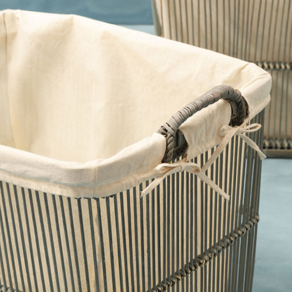 Premier Housewares Rustic Grey Storage Baskets 2 Pack Image 7