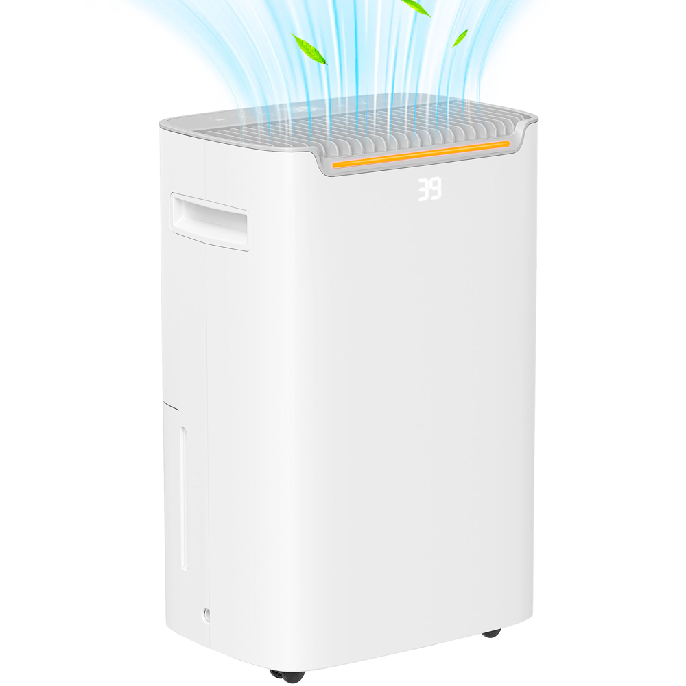 HOMCOM White Portable Dehumidifier with Timer 2.5L Image 3