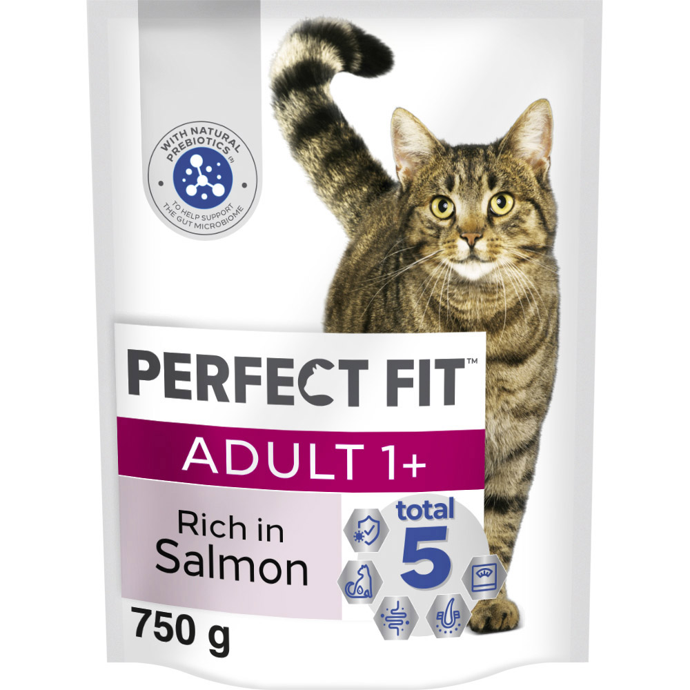 Perfect Fit Advanced Nutrition Salmon Adult Dry Cat Food 750g Image 1