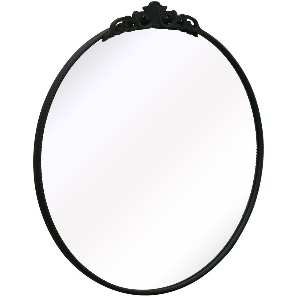 The Crown Black Metal Wall Mirror 100 x 100cm Image 3