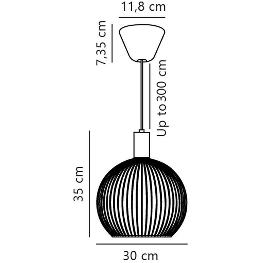 Nordlux Aver 30 Black Pendant Light Image 3