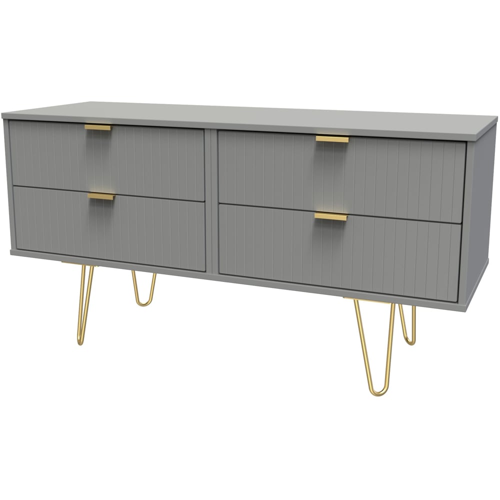 Crowndale 4 Drawer Dusk Grey Chest of Drawers Ready Assembled Image 2