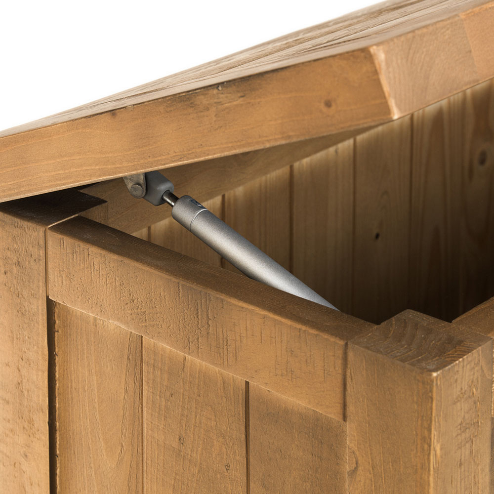 Julian Bowen Aspen Solid Reclaimed Pine Storage Bench Image 6