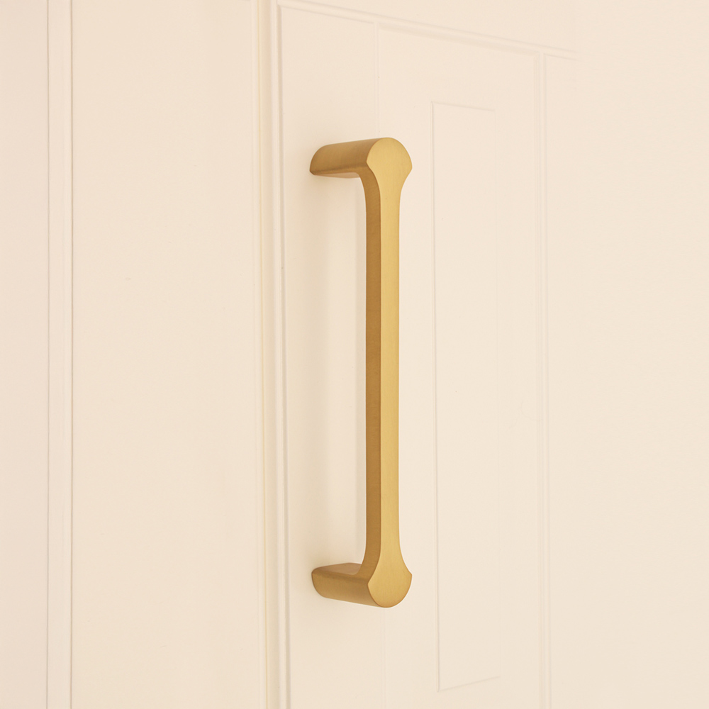 Spira Brass Tulip Satin Brass Cabinet Pull Handle 165mm Image 2