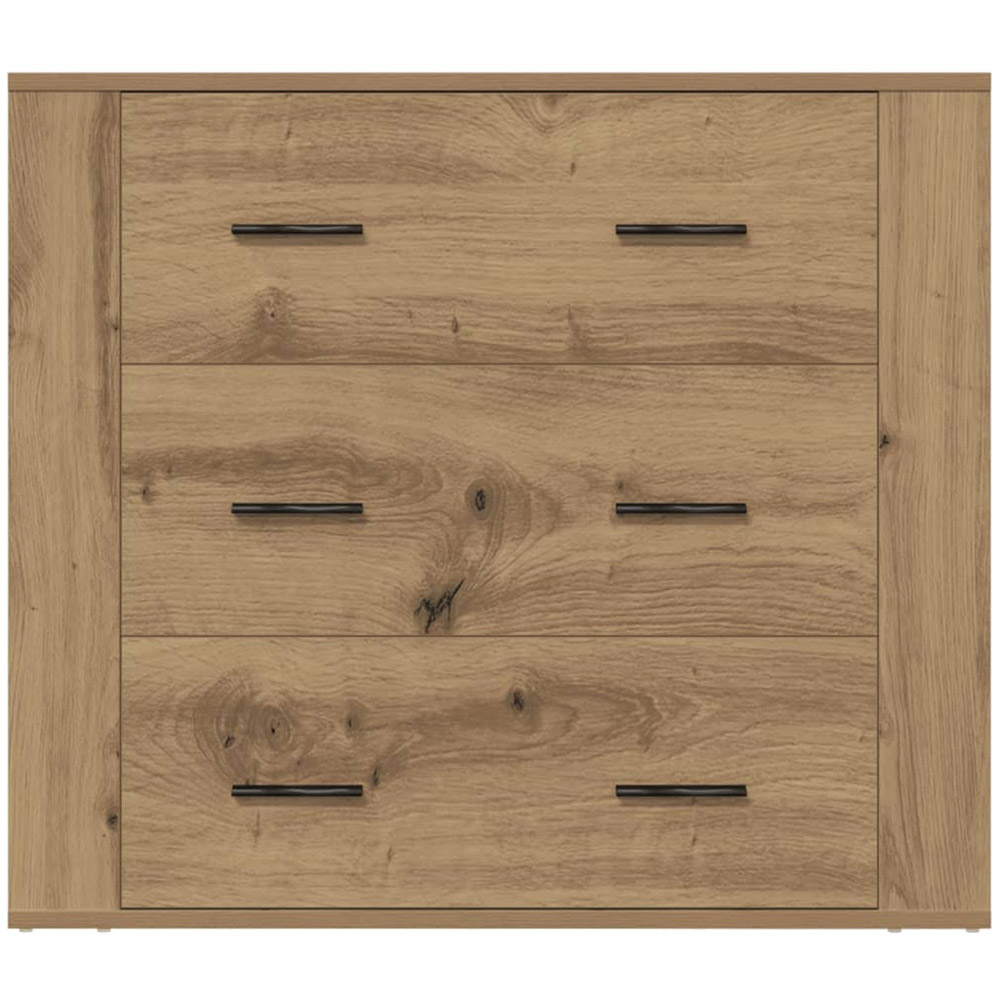 vidaXL 3 Drawer Artisan Oak Large Sideboard Image 5