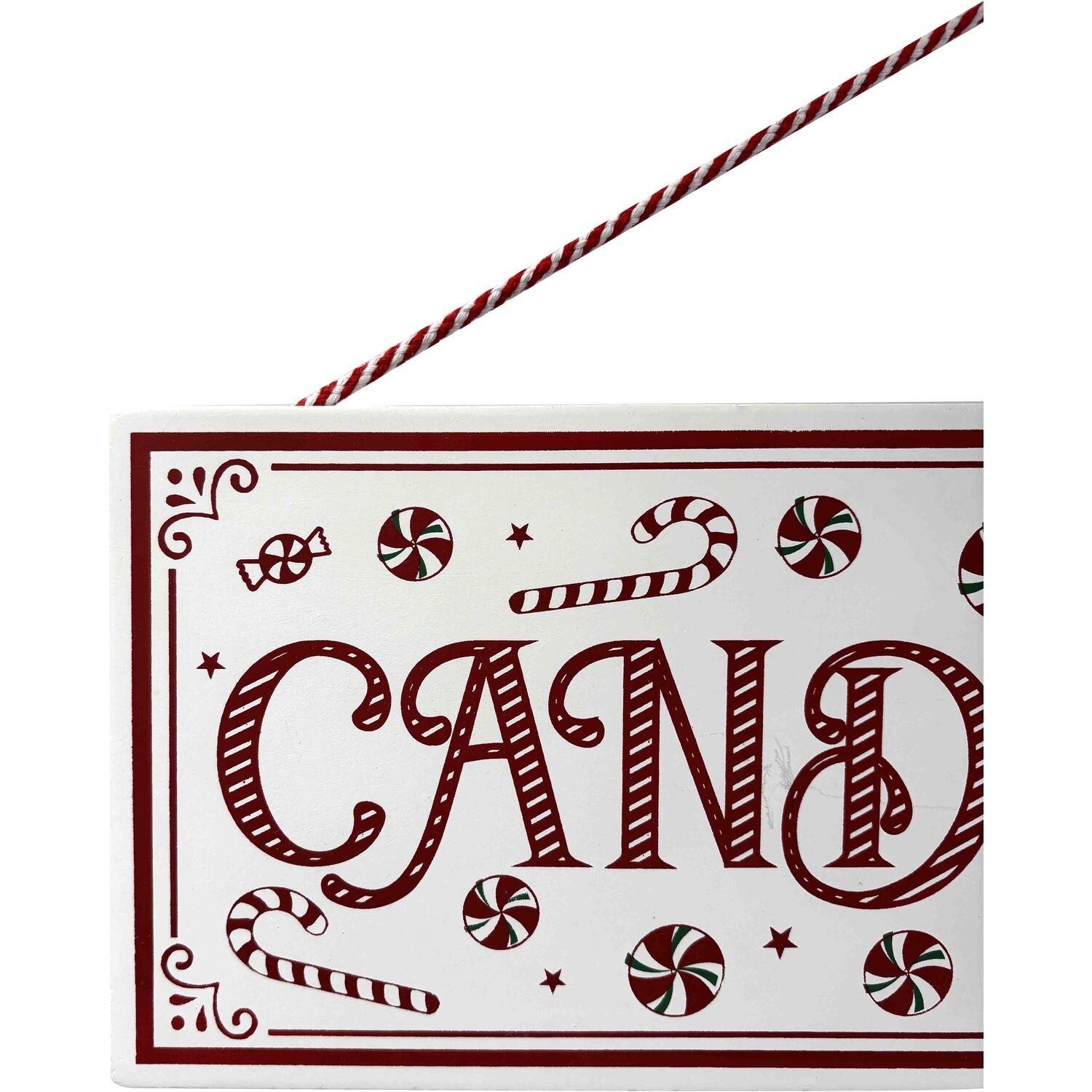 Candy Cane Lane Plaque - Red Image 3