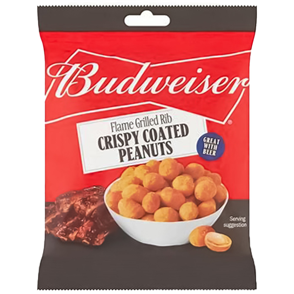 Budweiser Flame Grilled Rib Crispy Coated Peanuts 150g Image