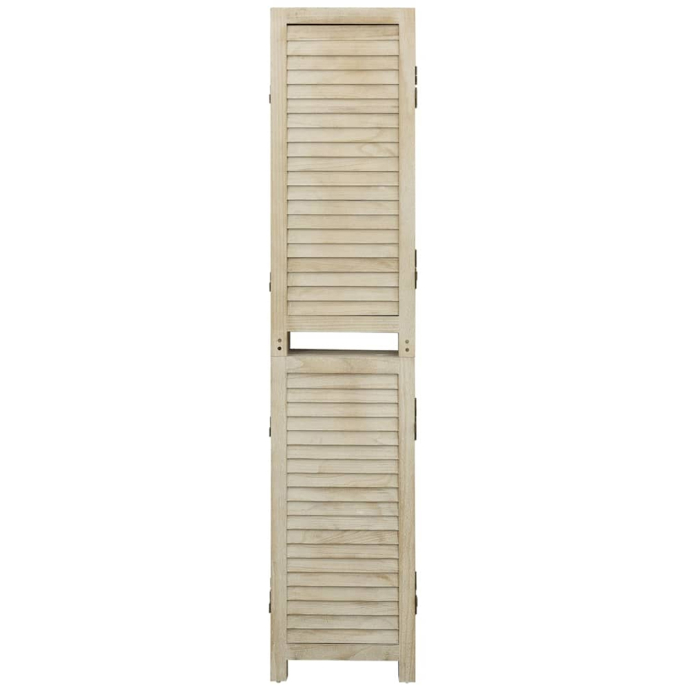 vidaXL Solid Paulownia Wood 5 Panel Room Divider 175 x 165cm Image 3