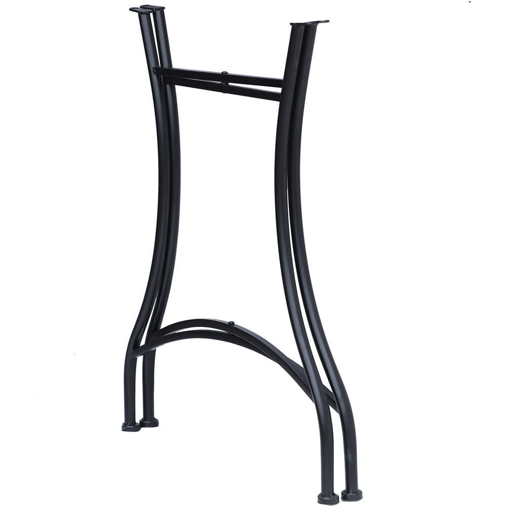 Outsunny Blue and White Mosaic Round Bistro Coffee Side Table Image 3