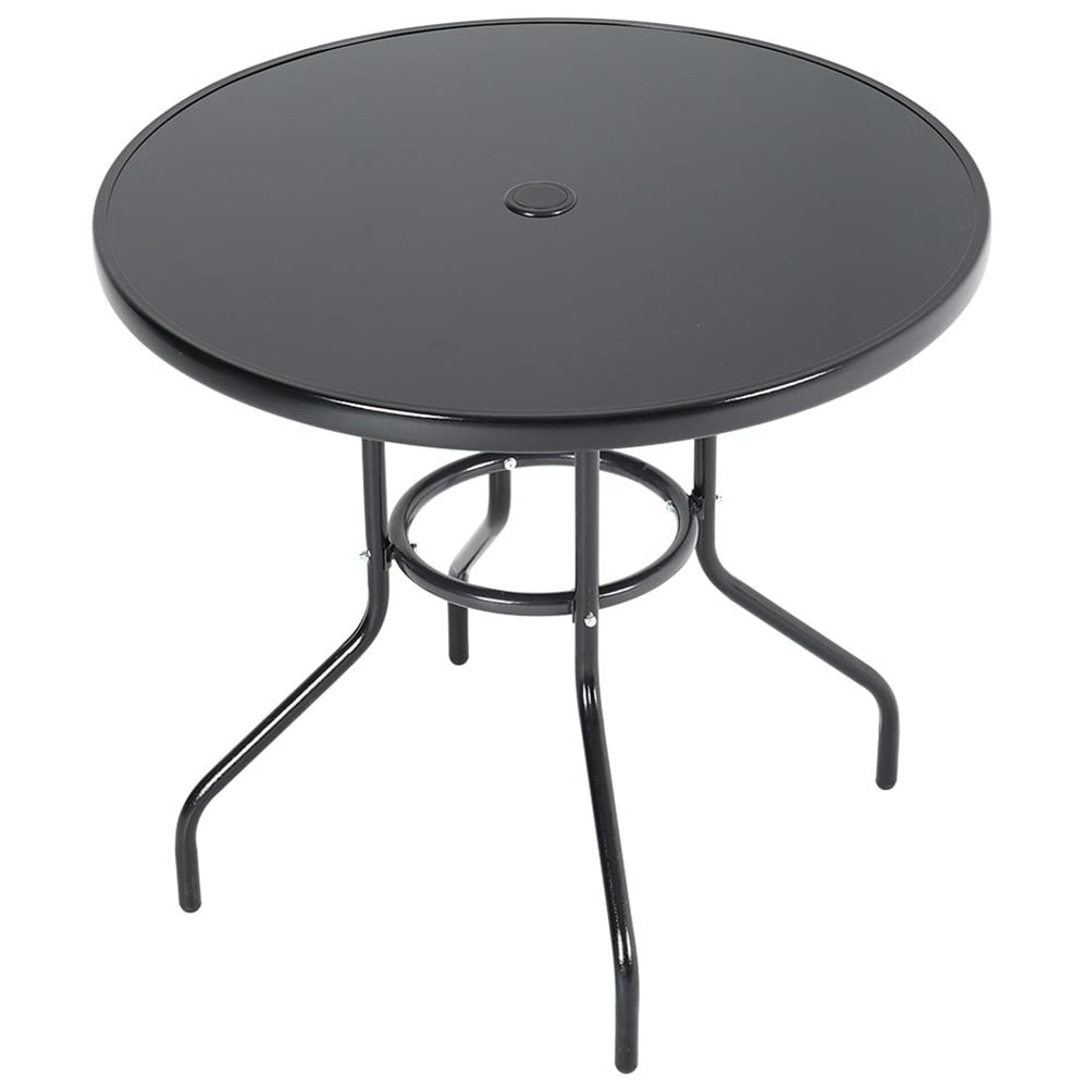 Living and Home 4 Seater Garden Dining Set Black and Grey Image 3