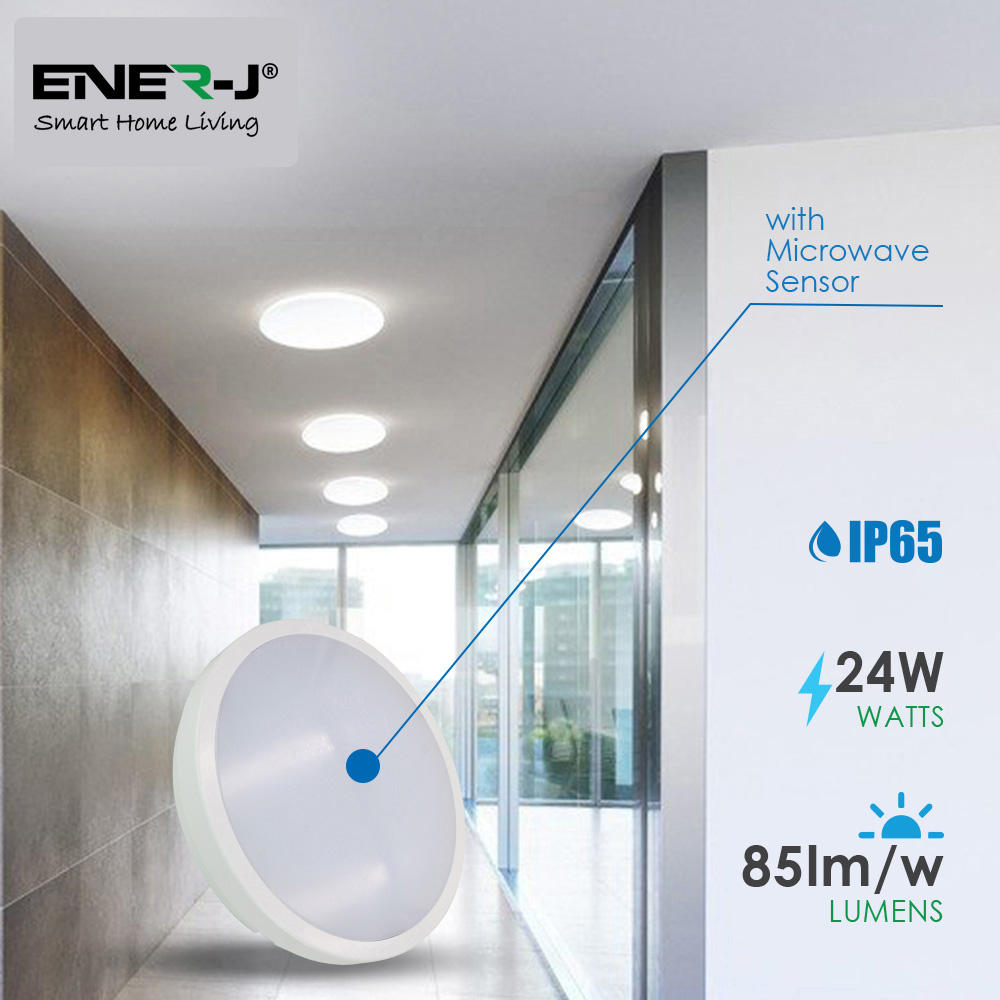 ENER-J 24W 4000k LED Emergency Ceiling Light Image 4