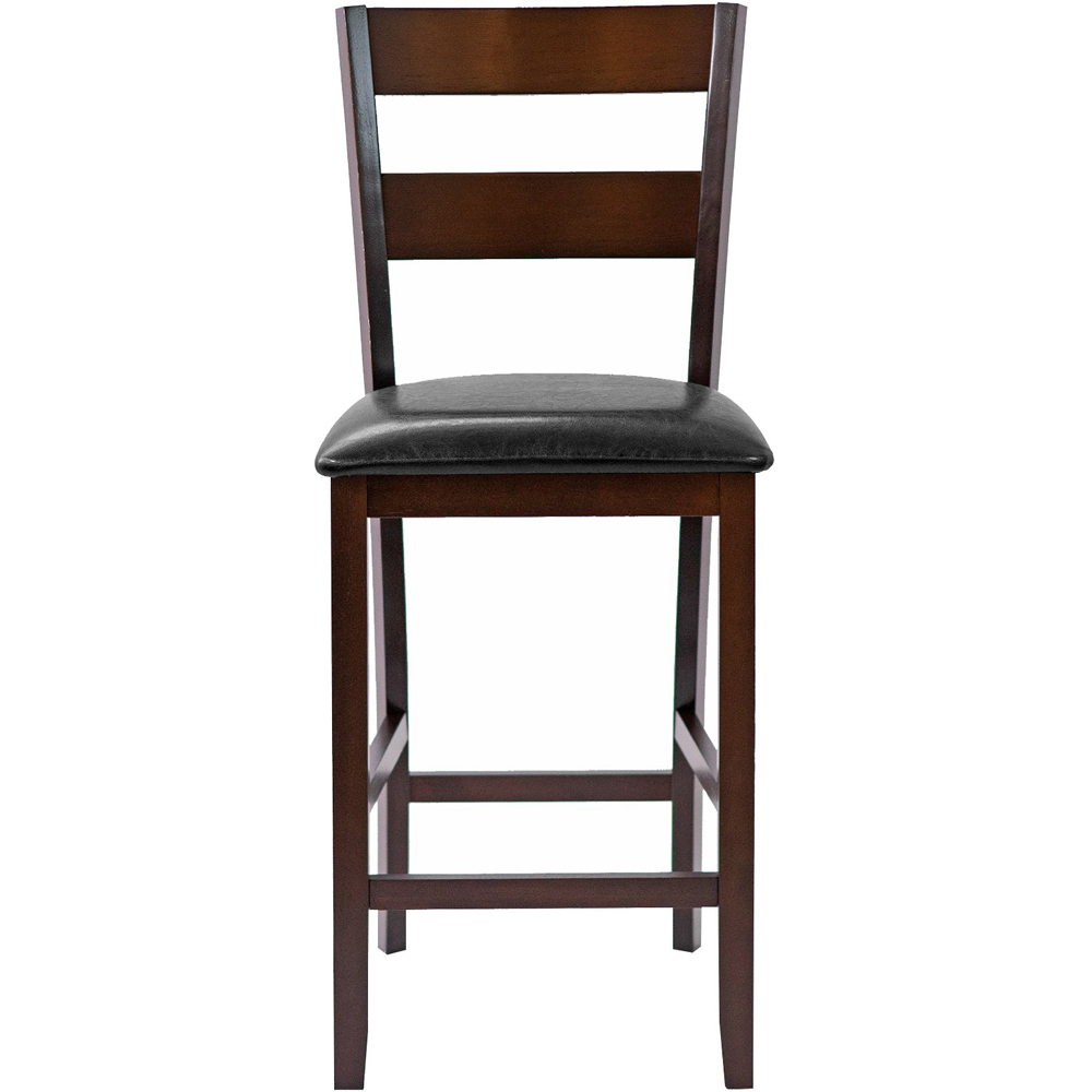 Costway Counter Height Upholstered Bar Stool Set of 2 Image 3
