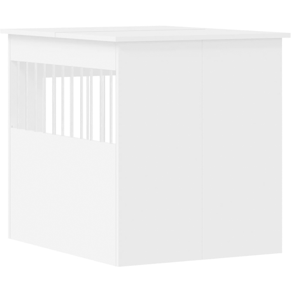 vidaXL White Engineered Wood Dog Crate Furniture 71 x 64.5 x 80cm Image 3