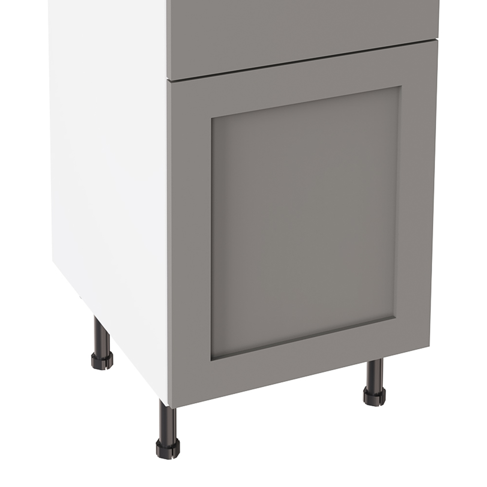 Kitchen Kit Shaker Matt Dust Grey Drawerline Base Cabinet 500mm Image 3